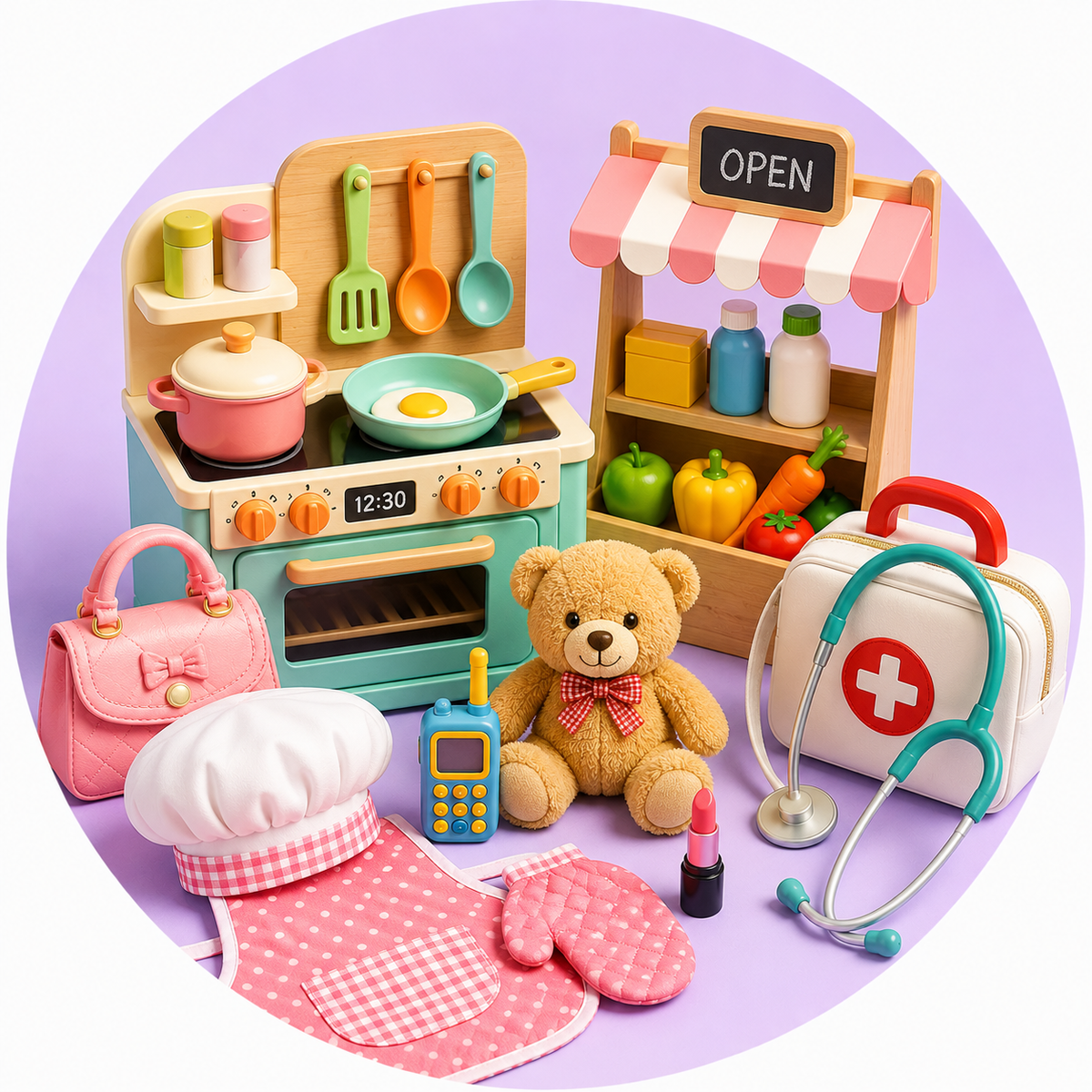 Pretend play and role play toy sets for kids