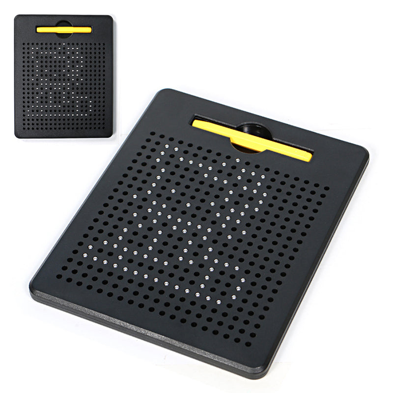 Magnetic Doodle Drawing Board — attached pen and shape stamps
