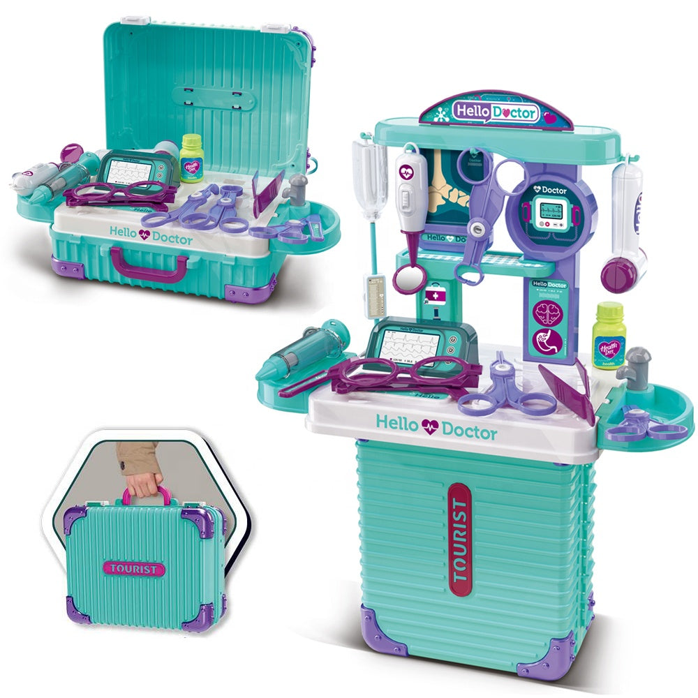 Kids Doctor Trolley — all medical instruments included