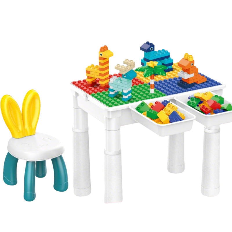 Building Blocks Activity Table — storage compartment underneath