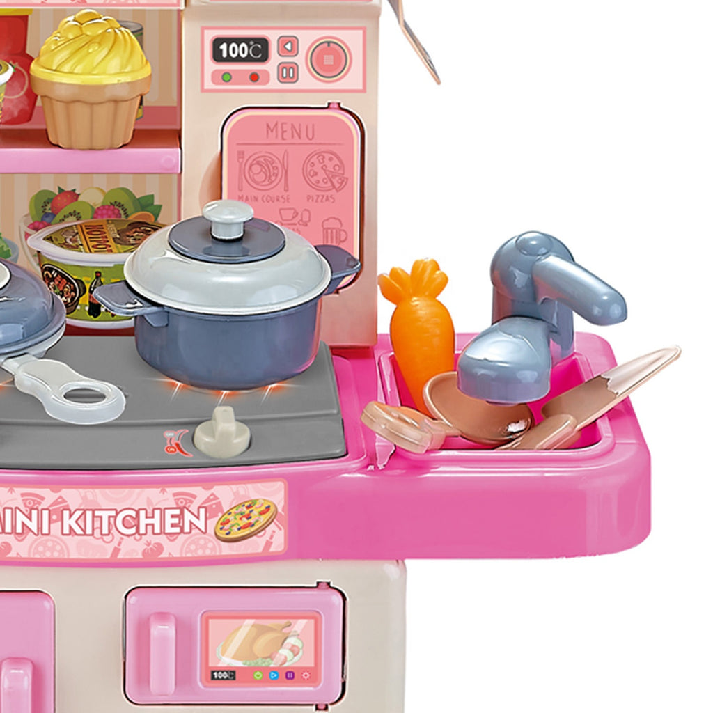 Kids Kitchen Set — pretend food and utensils included
