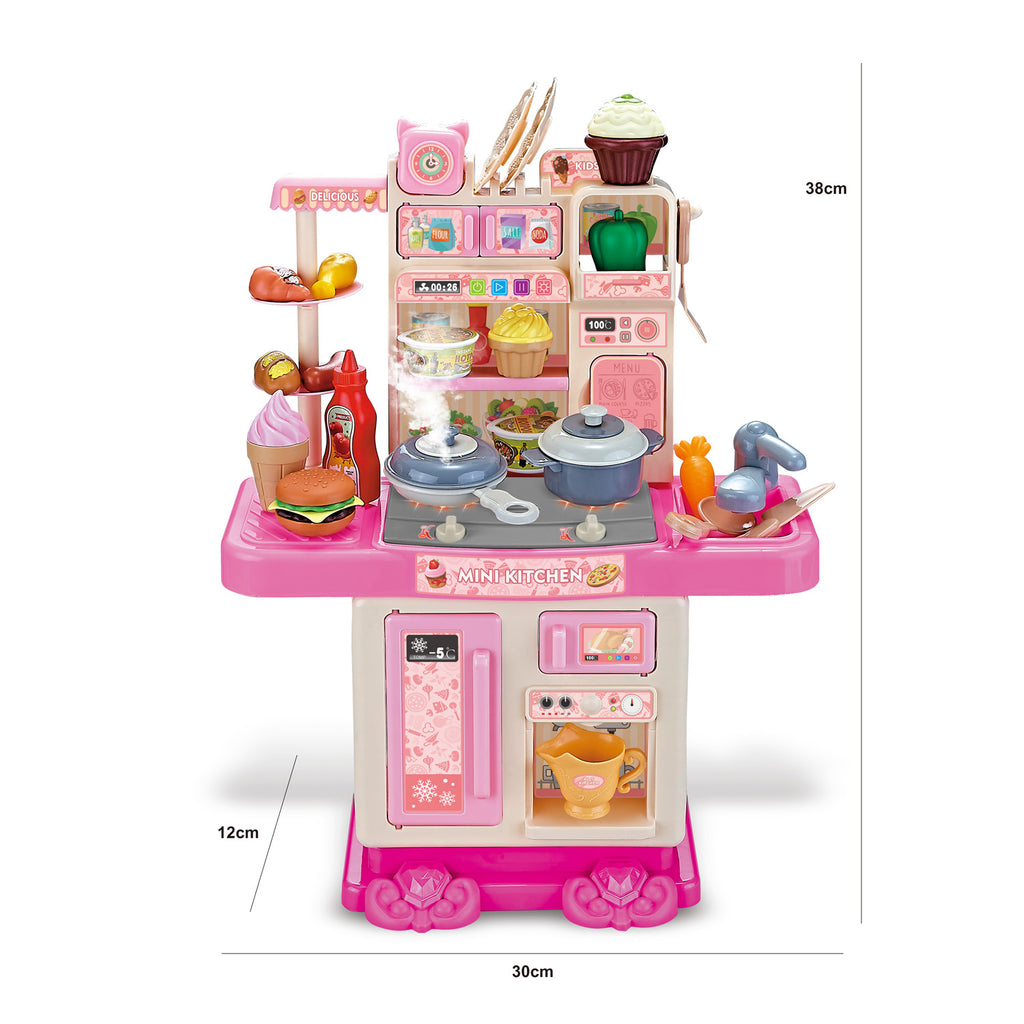 Kids Kitchen Set — full cooking station with accessories