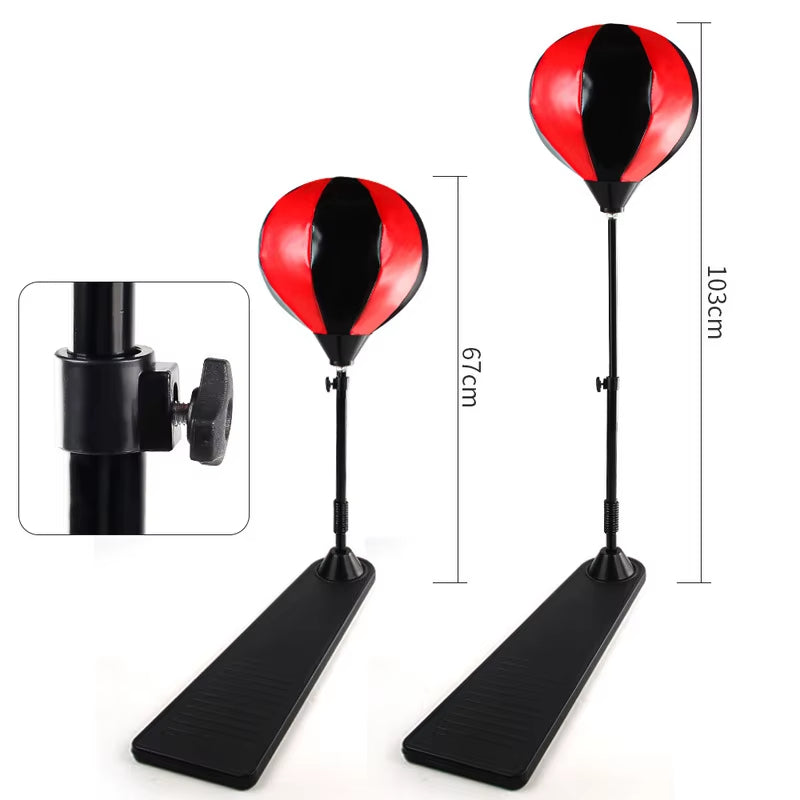 Kids Boxing Stand — height adjustment close up
