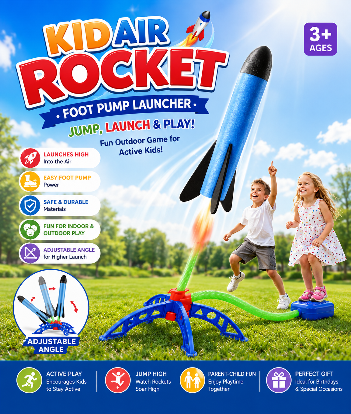 Outdoor Stomp Rocket Launcher for Kids — buy online in Pakistan