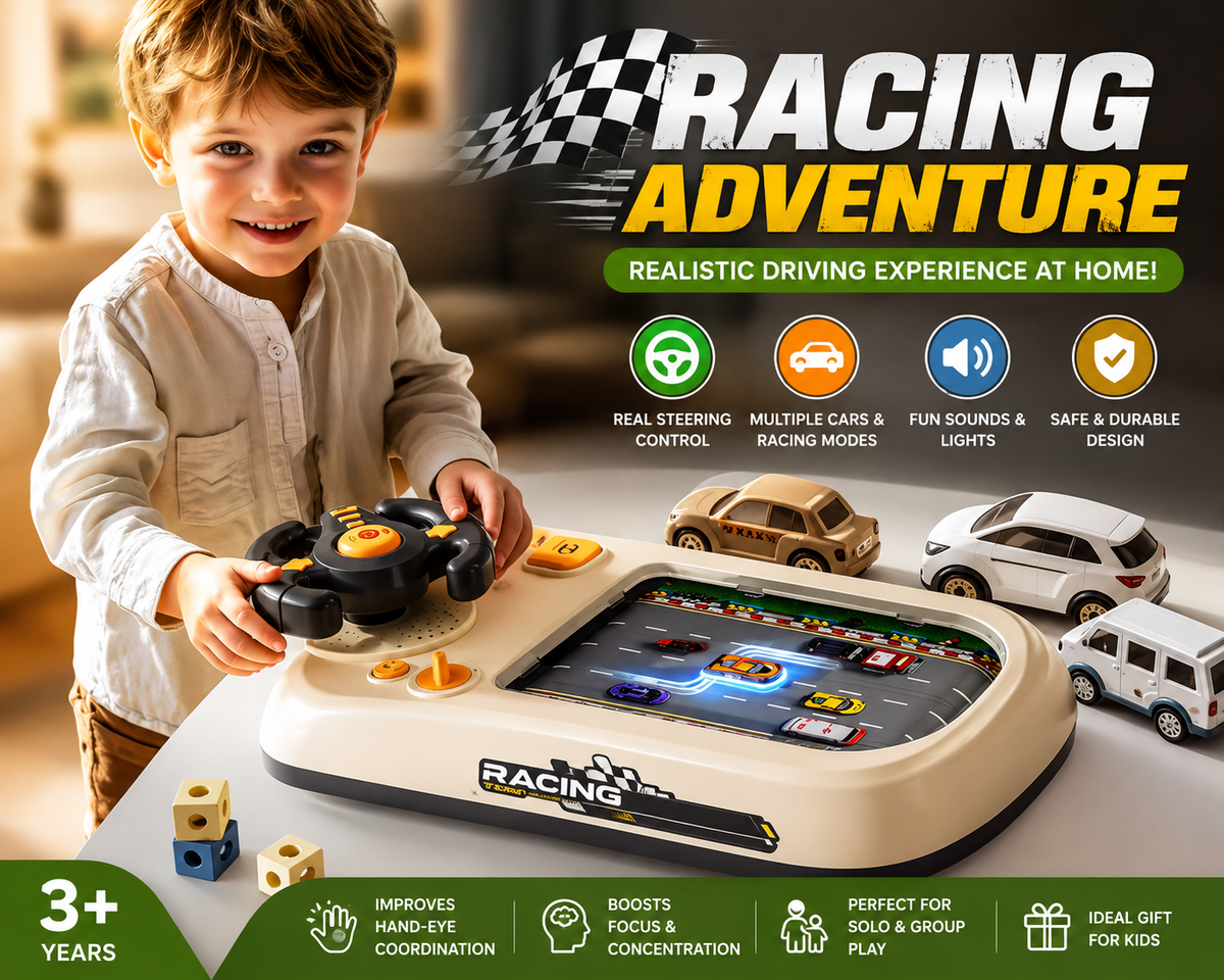 Interactive Kids Driving Simulator Steering Wheel — buy online in Pakistan
