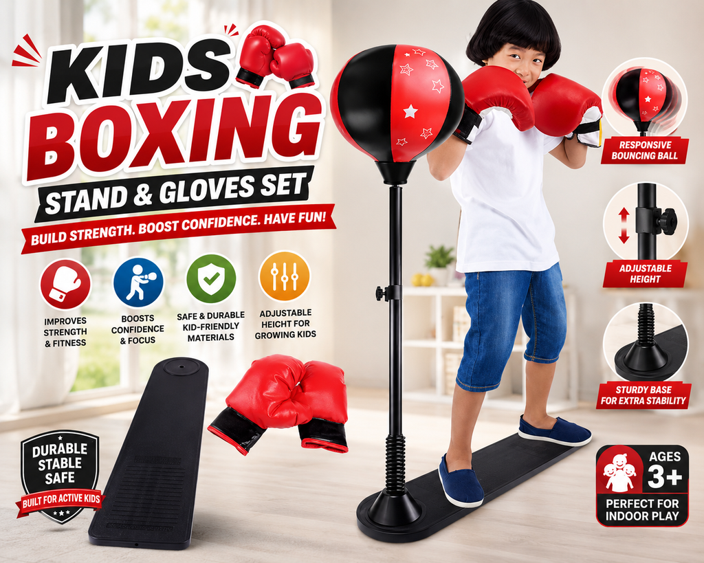 Kids Boxing Stand with Gloves and Pump — buy online in Pakistan
