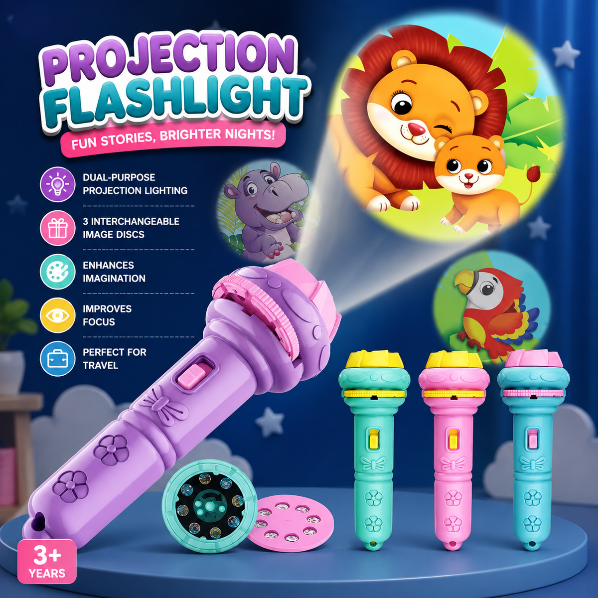 Projector Flashlight Torch for Kids — buy online in Pakistan