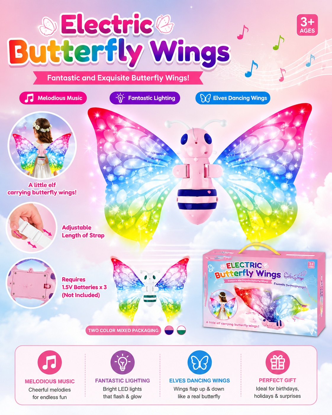Electric Butterfly Toy with Flapping Wings — buy online in Pakistan
