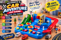 Car Adventure City Rescue Vehicle Playset for Kids — Mini Rescue Cars with Ramps & Slide