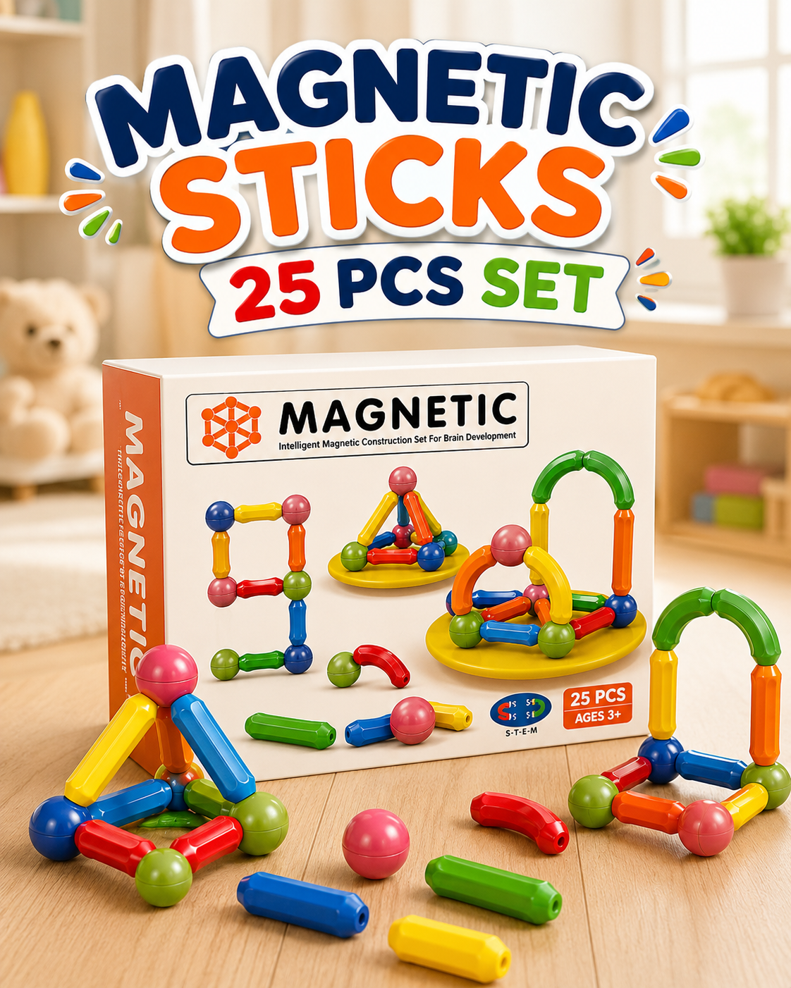Magnetic Building Blocks — size and scale