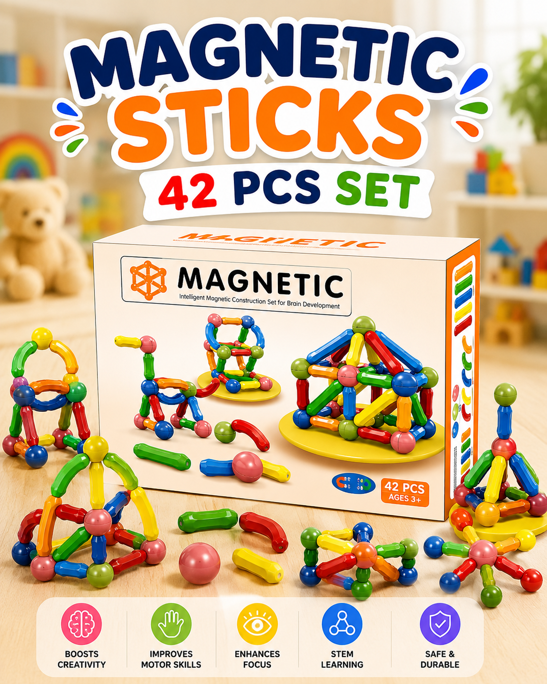 Magnetic Building Blocks — alternate view