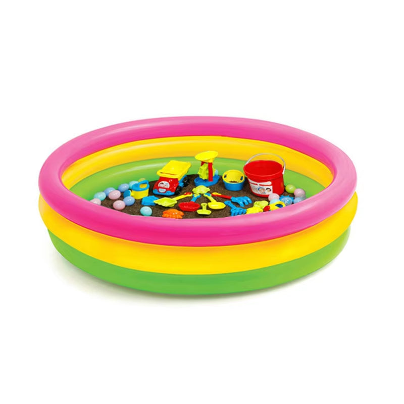 Inflatable Swimming Pool for Kids 3 FT — 3-Ring Family Pool for Summer Water Play