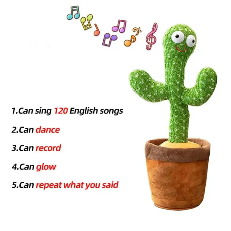 Dancing Talking Cactus — child laughing with the toy