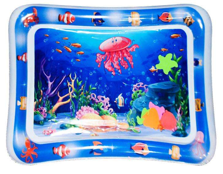 Baby Water Tummy Time Mat — filling with water