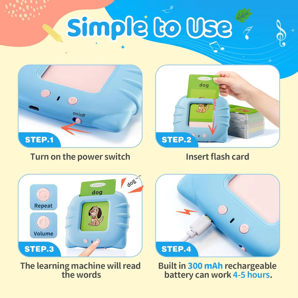 Talking Flash Cards Machine — card categories included