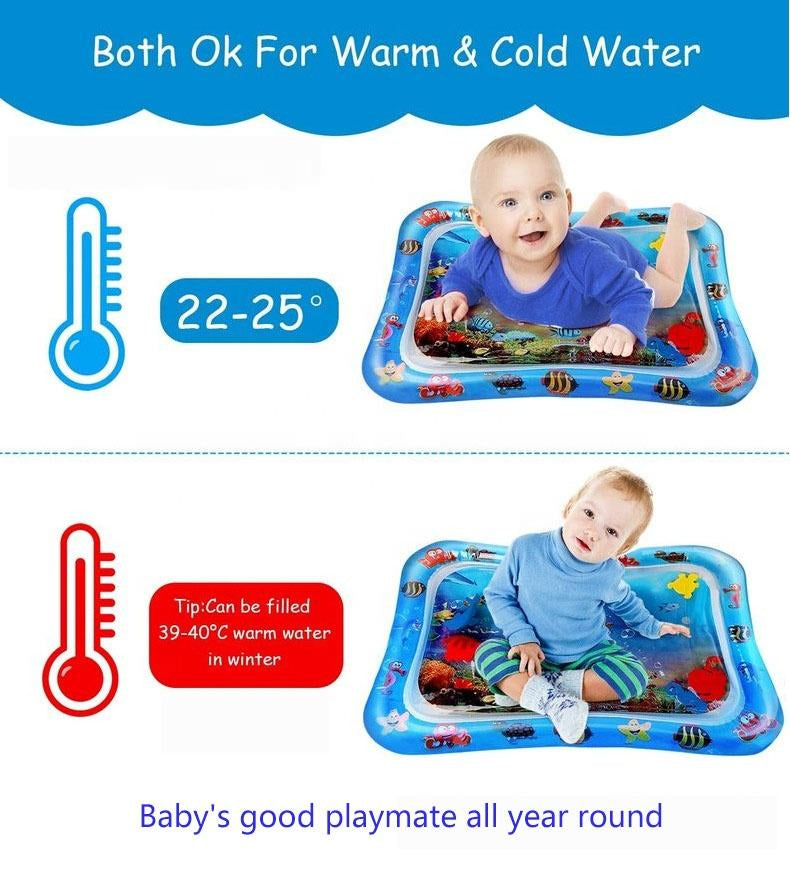 Baby Water Tummy Time Mat — leak-proof seal close up