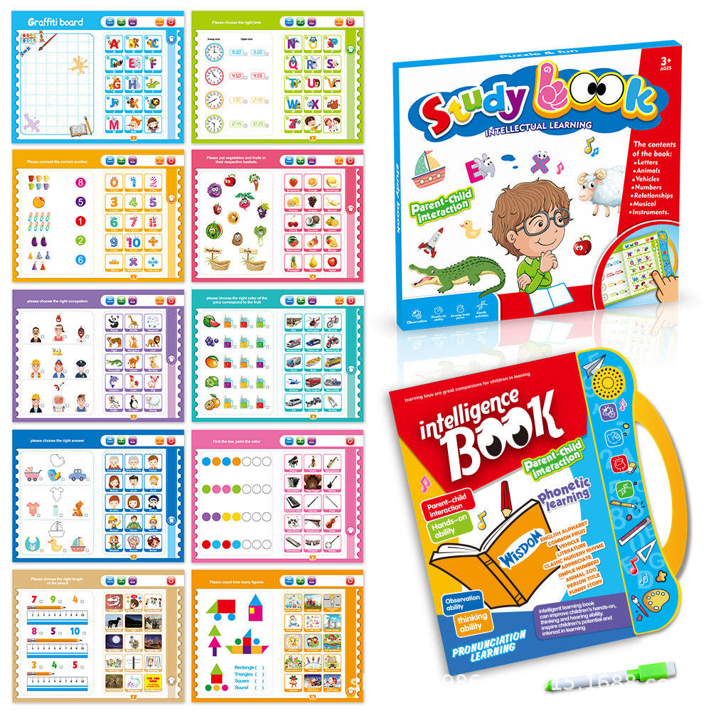 Interactive Learning Book — touch and listen pages close up