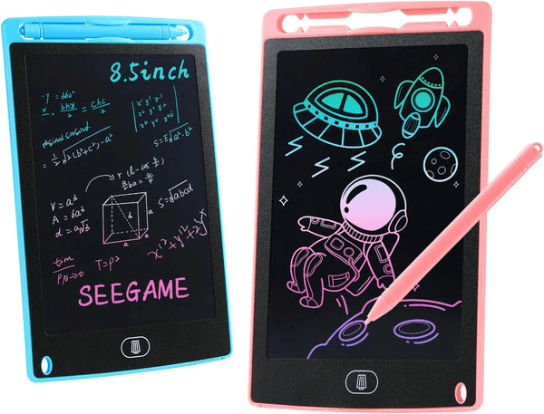 LCD Writing Tablet 8.5 inch for Kids — close-up of screen and stylus
