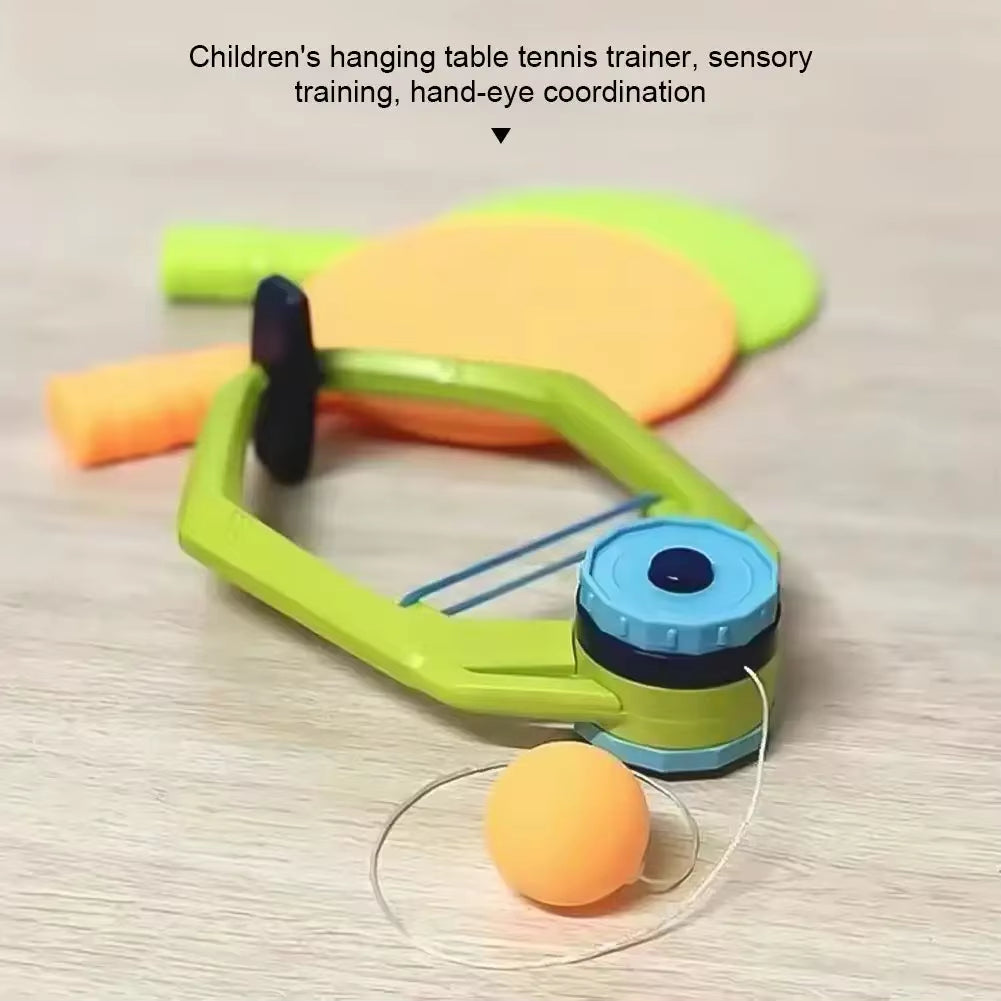 Door Ping Pong Game — hanging in a doorway