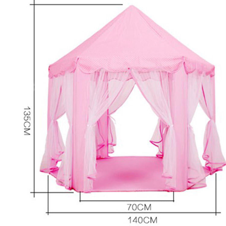 Princess Castle Play Tent — folded flat for storage