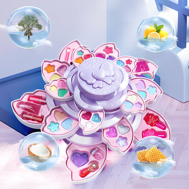 Princess Makeup Set — girl playing with the set