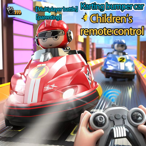 RC Bumper Cars — both cars and remote controls
