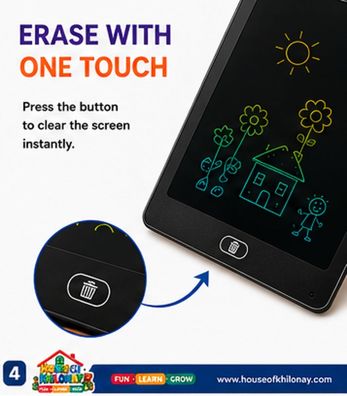 LCD Writing Tablet 10 inch for Kids — child drawing on the board