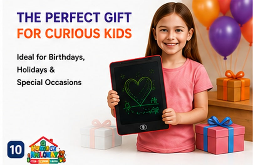 LCD Writing Tablet 10 inch for Kids — back of the tablet