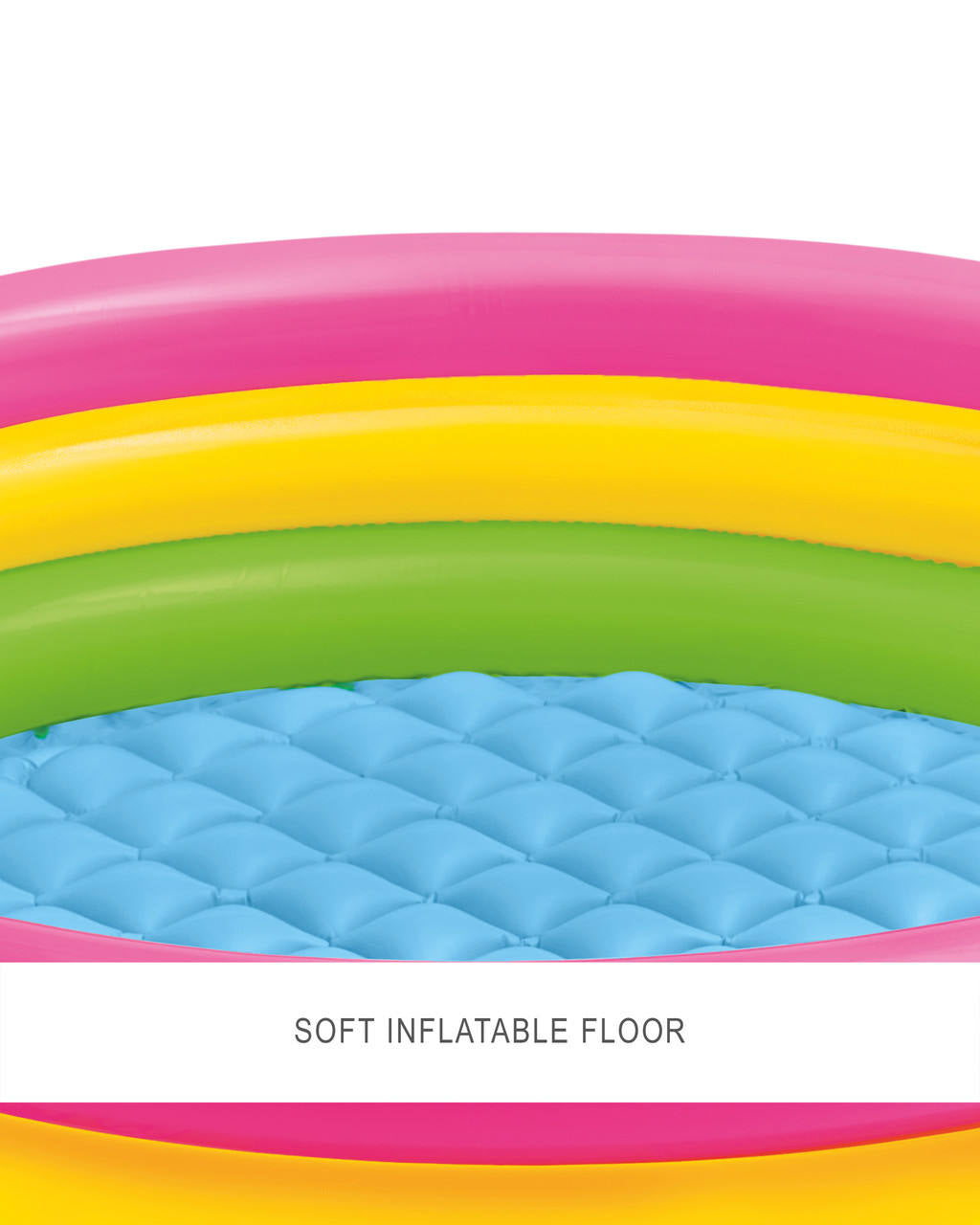 Inflatable Swimming Pool for Kids 2 FT — 3-Ring Baby Pool for Summer Water Play