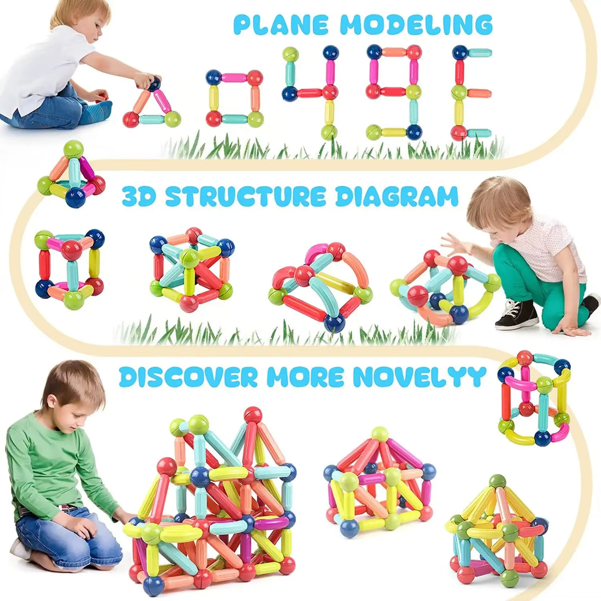 Magnetic Building Blocks — 25, 36, 42 and 64 piece sets compared