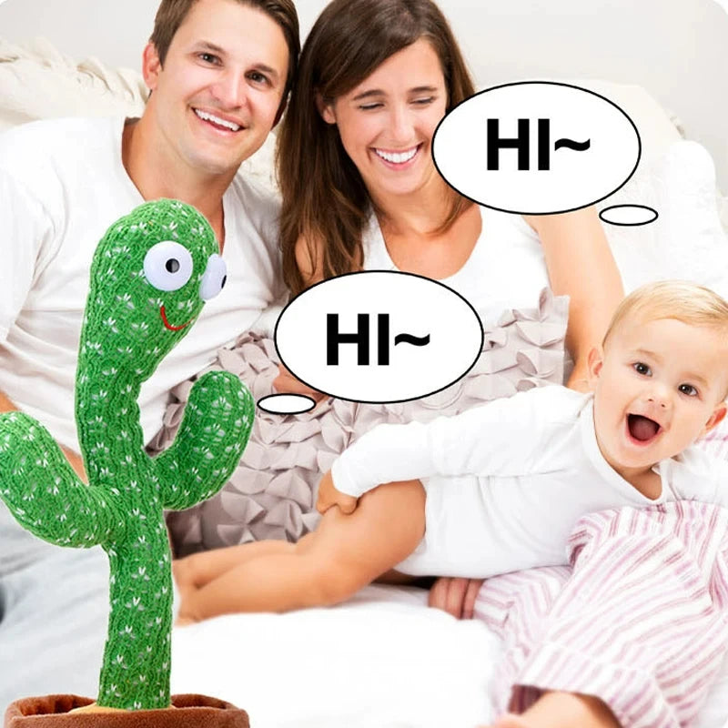 Dancing Talking Cactus — USB rechargeable charging port