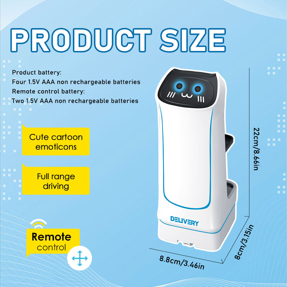 RC Delivery Robot — size and scale