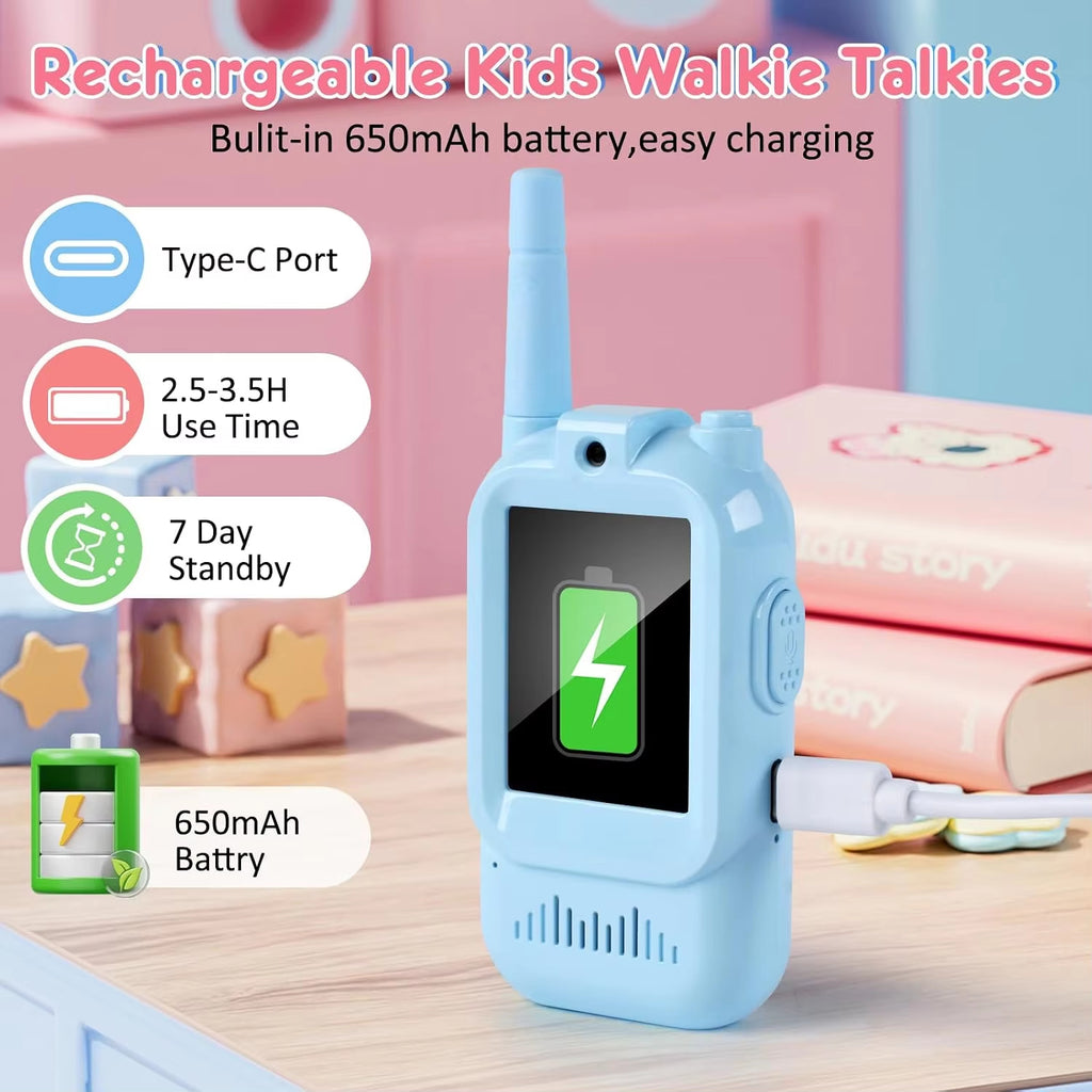 Kids Video Walkie Talkie 2 Pack — children playing outdoors