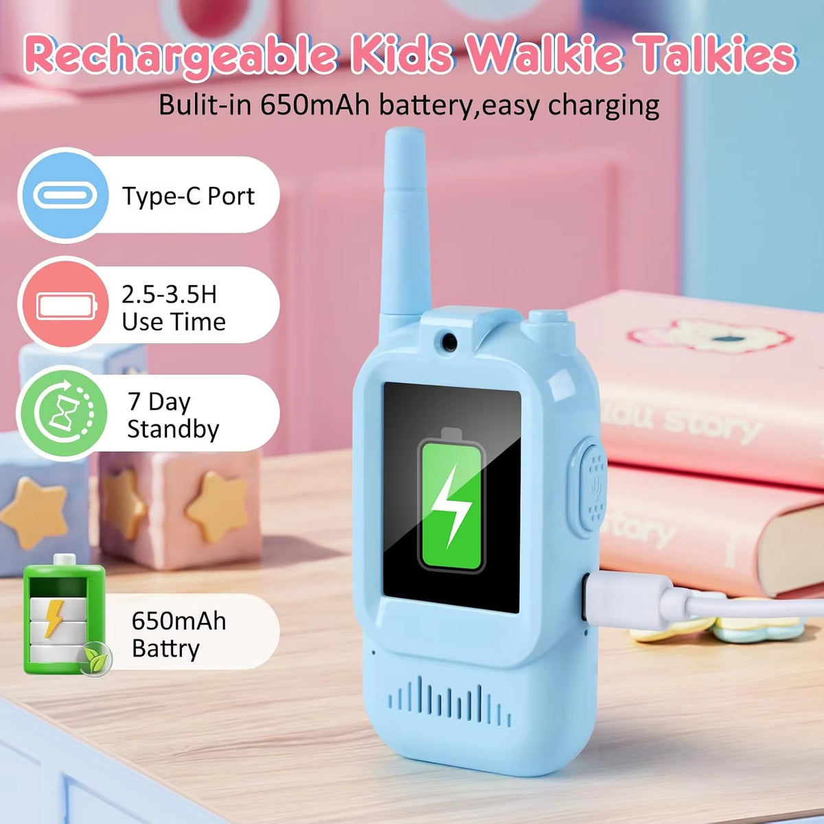 Kids Video Walkie Talkie 2 Pack — children playing outdoors