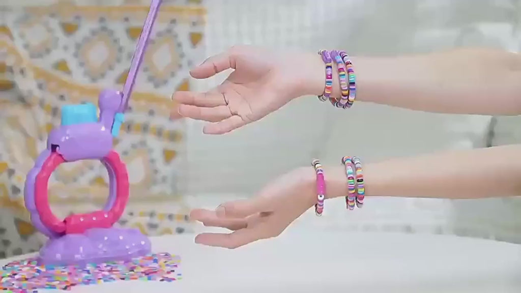 DIY Bracelet Maker Machine Kit for Kids — Bead Spinner with 1220 Beads & 17 Strings