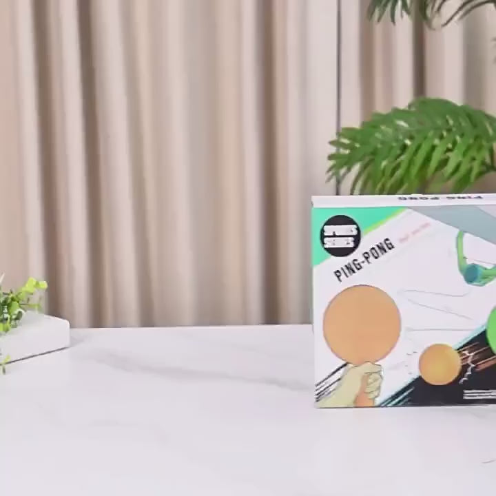 Door Ping Pong Game for Kids — Hanging Table Tennis Set with Bats & Balls
