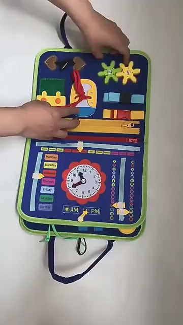 Montessori Busy Book for Toddlers — Felt Sensory Activity Book