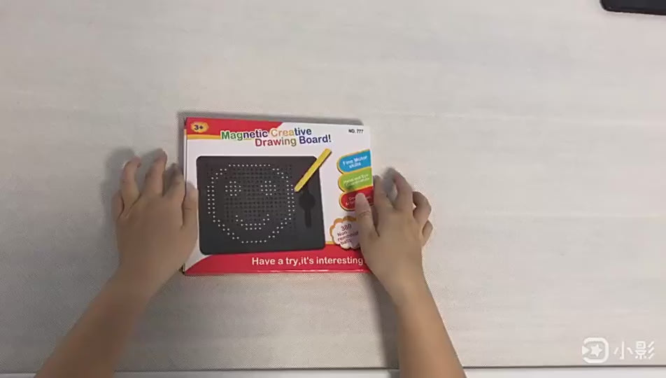 Magnetic Doodle Drawing Board for Kids — Erasable Sketch Pad with Pen & Stamps