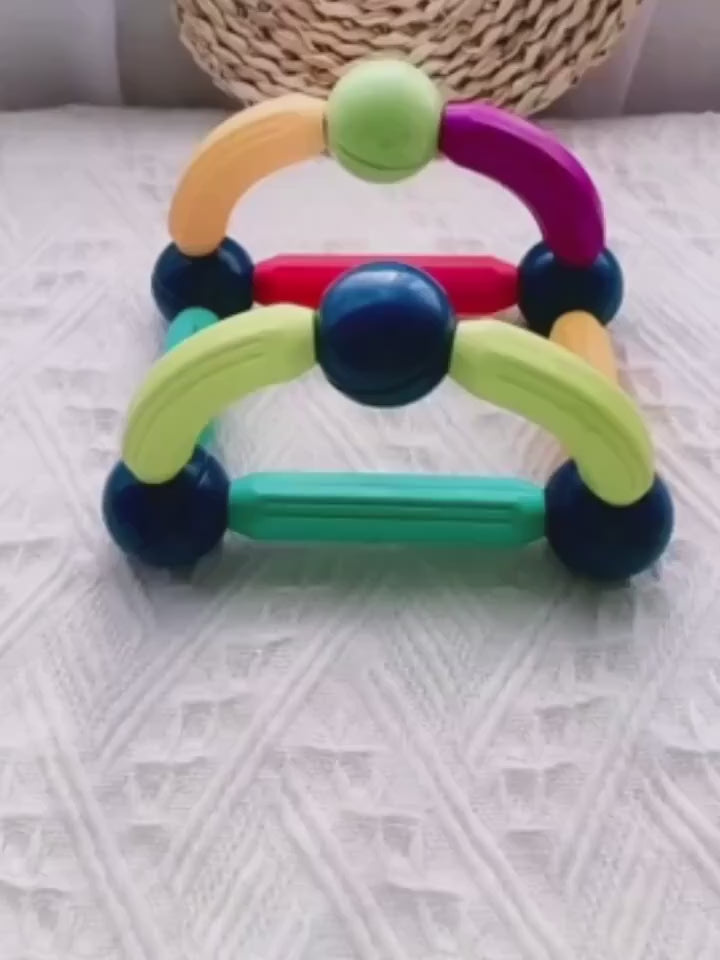 Magnetic Building Blocks for Kids — Educational STEM Construction Tiles