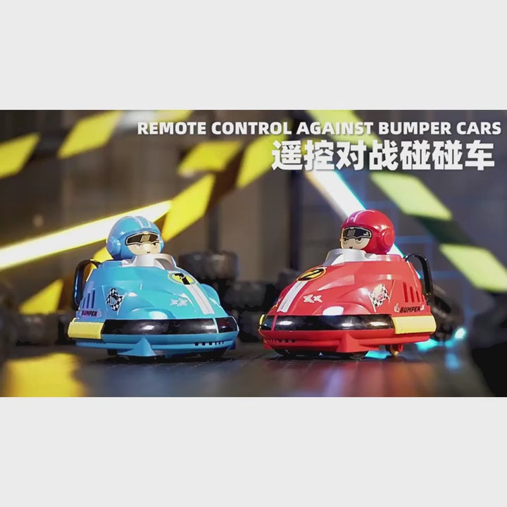 2 RC Bumper Cars with Ejecting Drivers — 2 Player Remote Control Battle Game