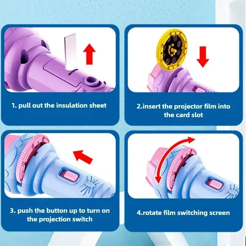 Projector Flashlight Torch — slide disc close up