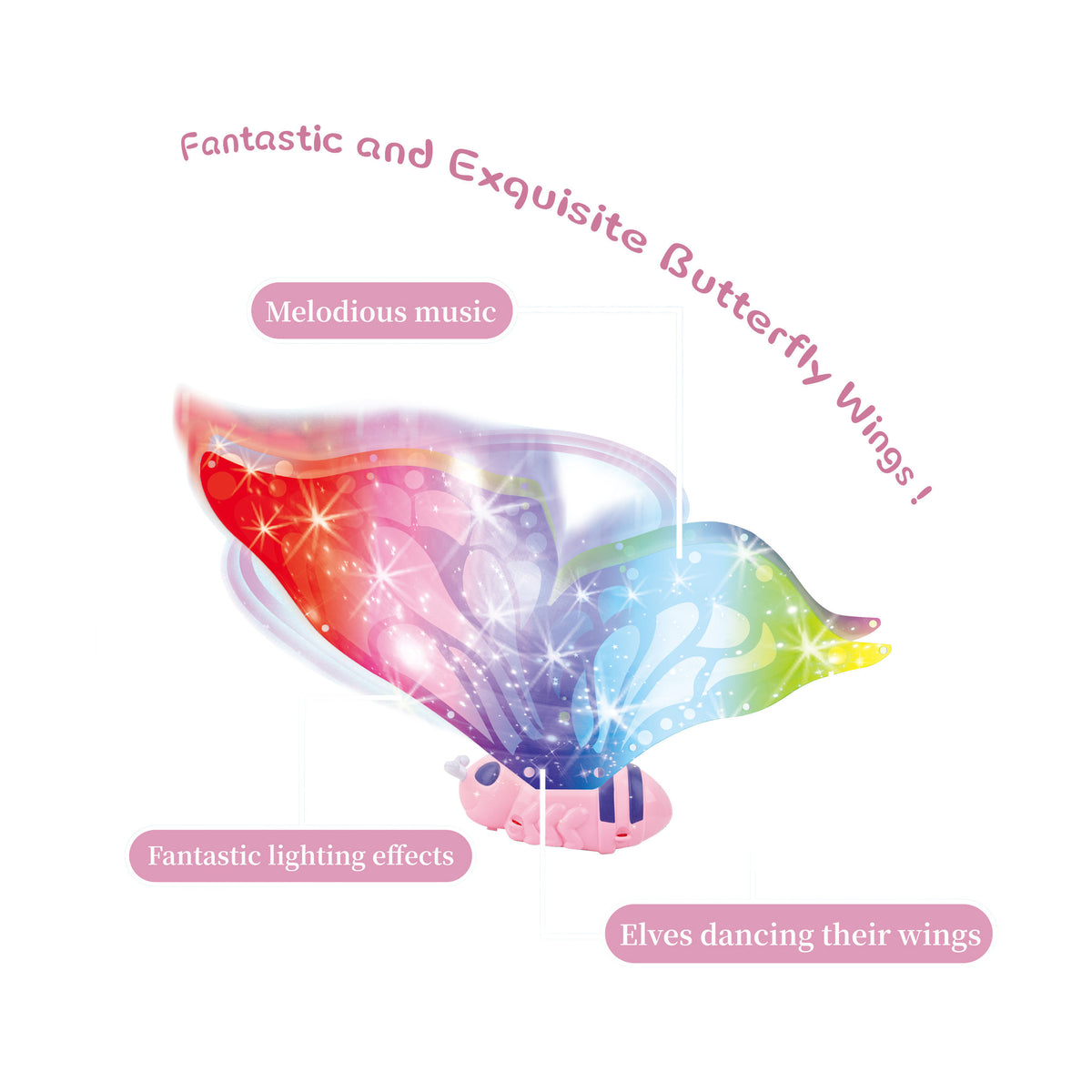 Electric Butterfly Toy — child playing with it