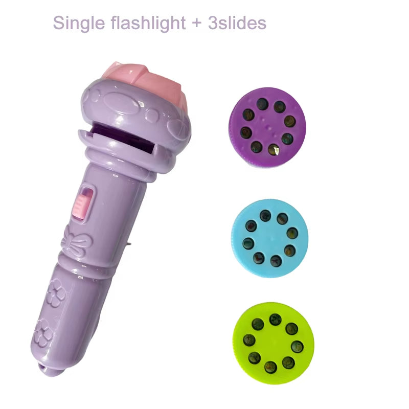 Projector Flashlight Torch — child using it at bedtime